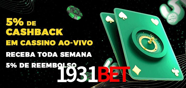 Promoções do cassino ao Vivo 1931BET